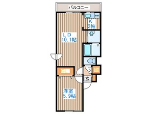 アイビル２の物件間取画像